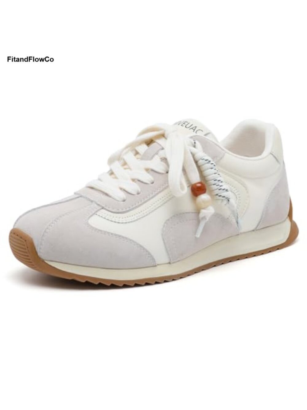 Genuine Leather Fashion Sneakers Lace-Up Walking Shoes